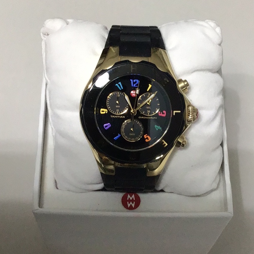 MICHELE TAHITIAN JELLYBEAN CHRONOGRAPH WATCH